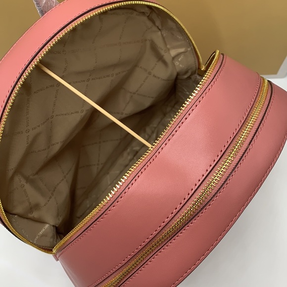 MICHAEL KORS JET SET GIRLS JAYCEE LARGE ZIP PACKED BACKPACK DARK POWDER BLUSH - Picture 12 of 16